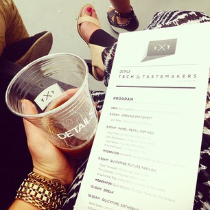 at @detailsmag #detailstxt (chugging my @gradyscoldbrew