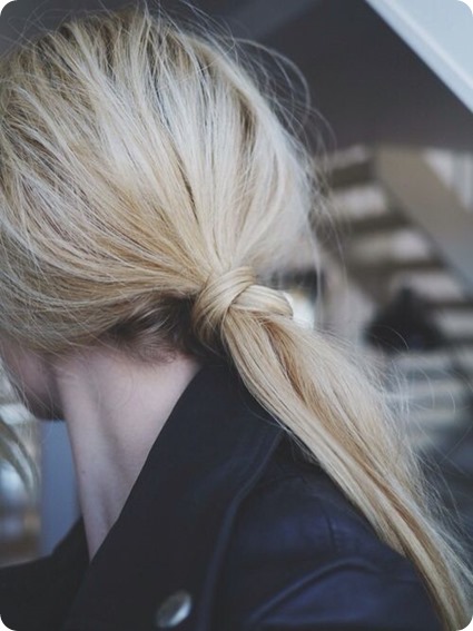 knotted ponytail knotted ponytail