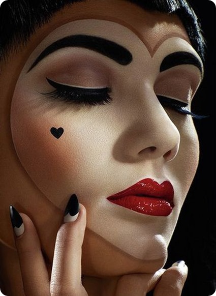 Halloween makeup Queen of Hearts Halloween makeup Queen of Hearts