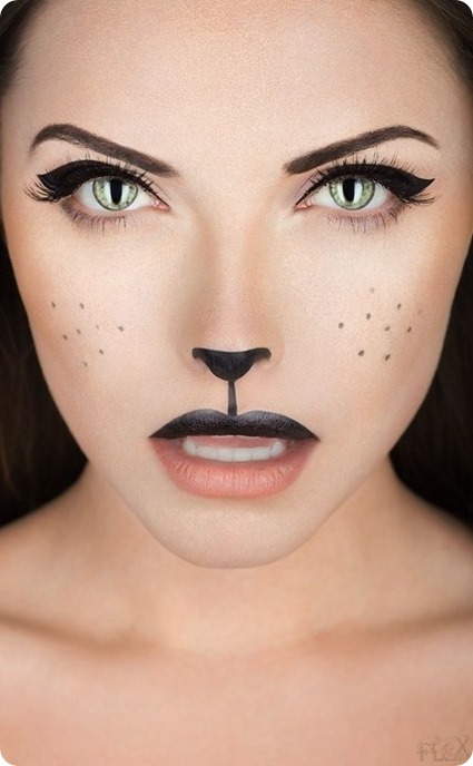 Cat makeup for Halloween Cat makeup for Halloween
